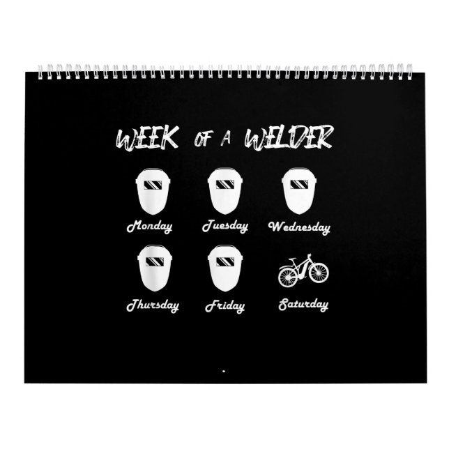 Calendrier Week of a Bicycle Welder Cycling Locksmith Welding (Protection)