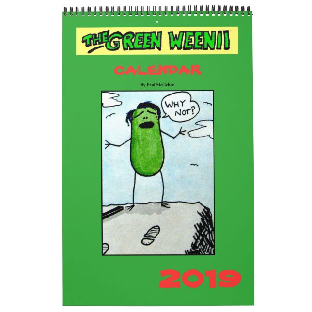Calendrier Weenii 2019 Vert (Protection)