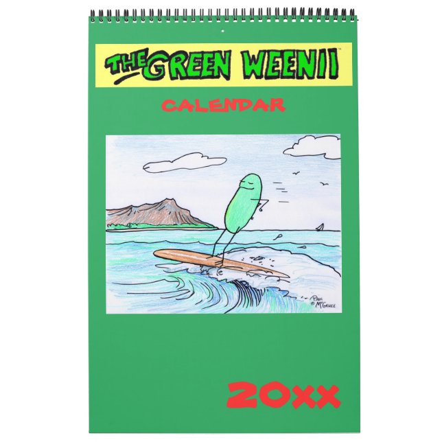 Calendrier Weenii 2020 Vert (Protection)
