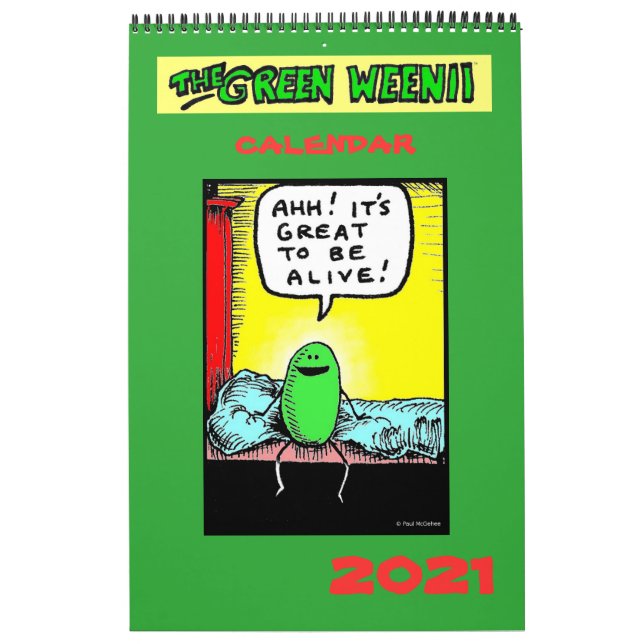 Calendrier Weenii 2021 Vert (Protection)