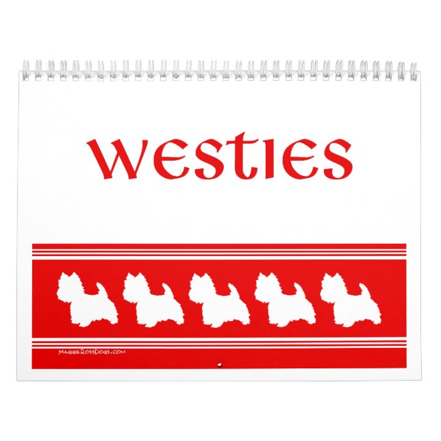 Calendrier West Highland White Terrier (Protection)