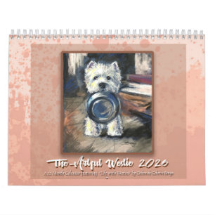 Calendrier Westie artistique par Deborah Borgo