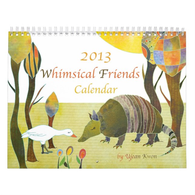 Calendrier Whimsical Animal Friends Cute Kids Calendar 2013 (Protection)