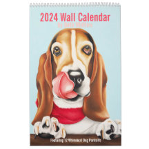 Calendrier Whimsical Dog 2024 - Grand