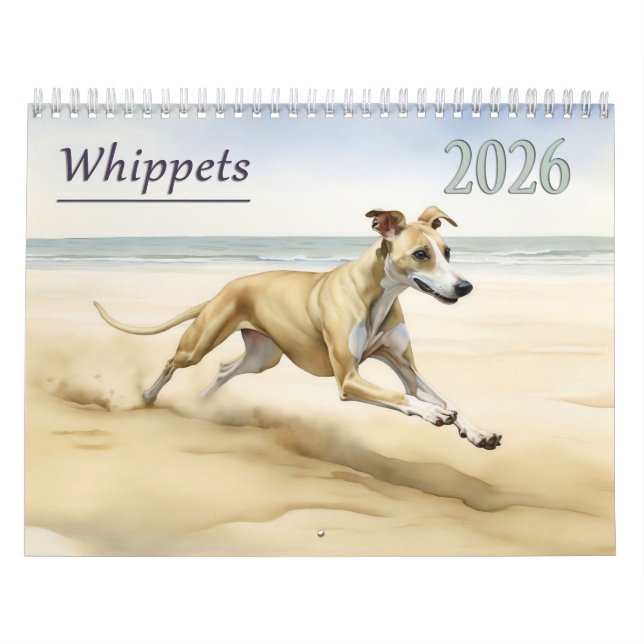 Calendrier Whippets 2026 (Protection)