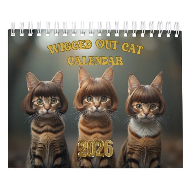 Calendrier Wigged out Cat (Protection)