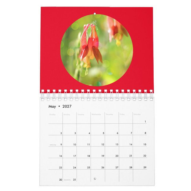 Calendrier Wildflowers Close-Up Forest Photography (Mai 2027)