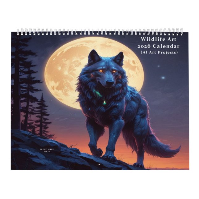 Calendrier Wildlife AI Digital Art (Protection)