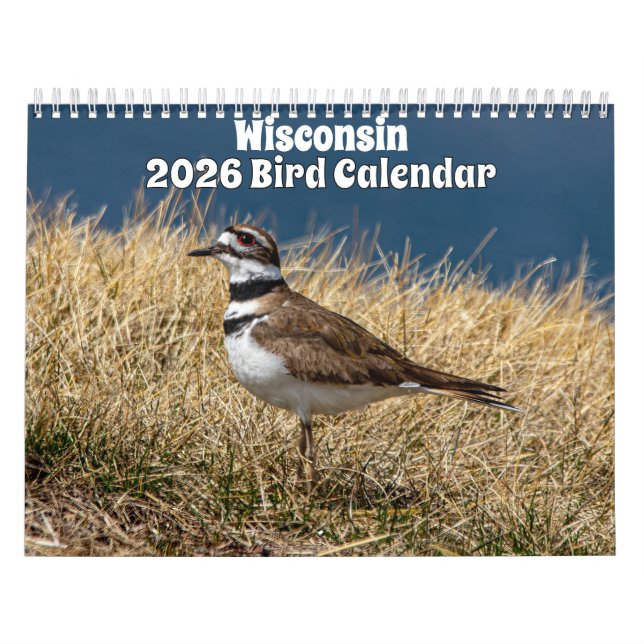 Calendrier Wisconsin Birds Calendar 2026 (Protection)