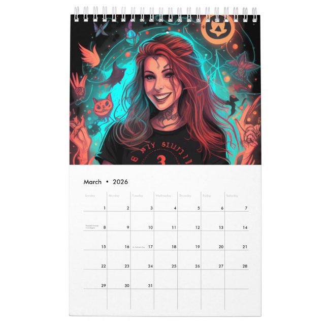 Calendrier witchy 2023 (Mar 2026)