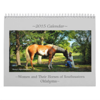 Calendrier ~Women et leurs chevaux d'Oklahoma~ du sud-est
