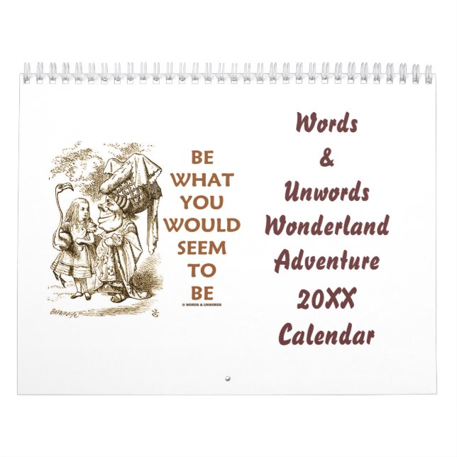 Calendrier Words & Unwords Wonderland Adventure 20XX Calendri (Protection)