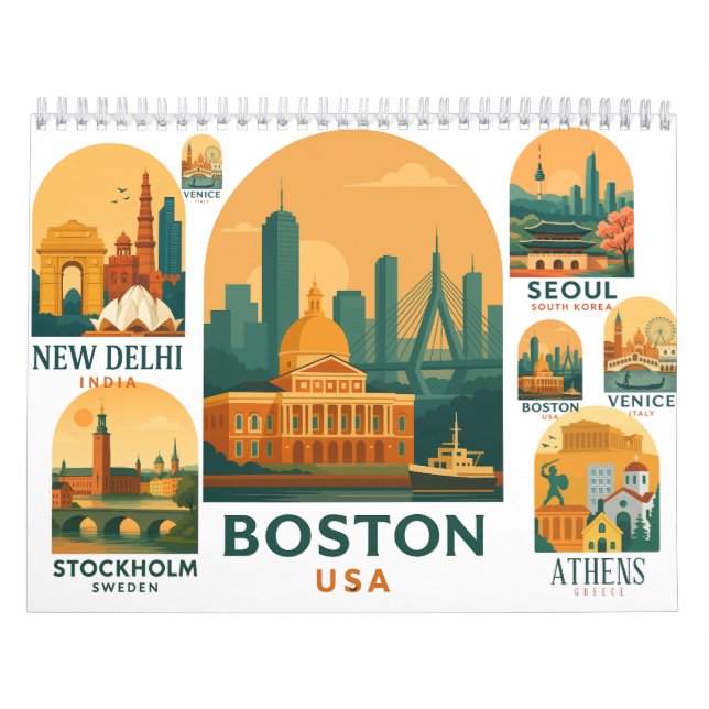 Calendrier World Cities 2022 Travel Calendar  (Protection)