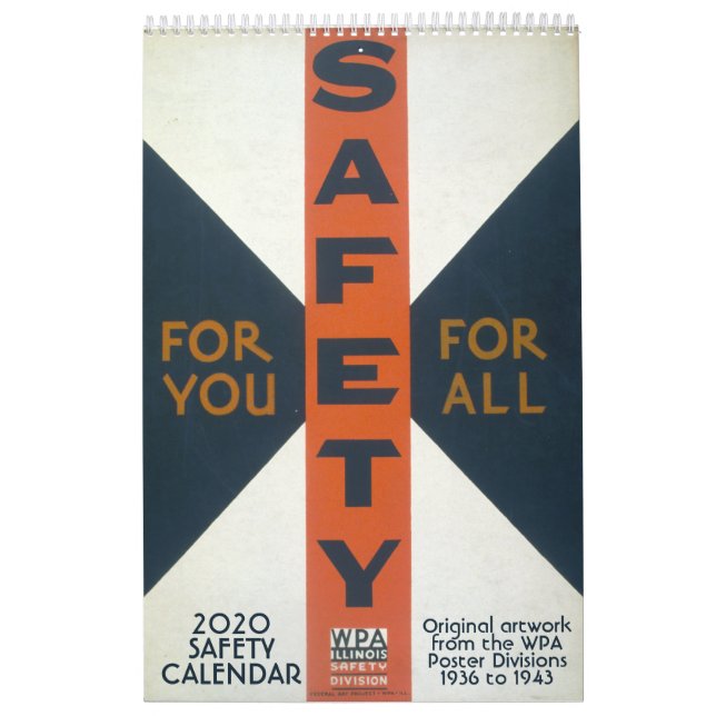 Calendrier WPA Works Administration des progrès (Protection)