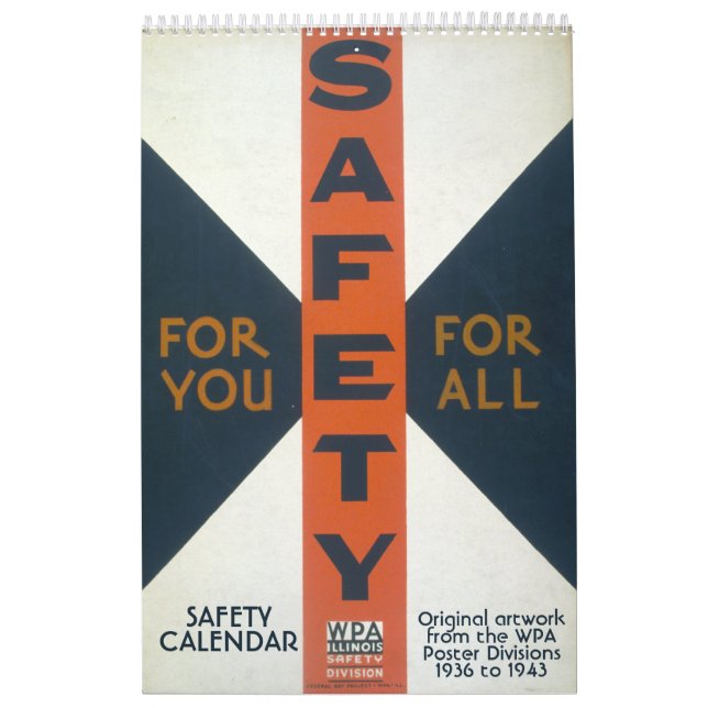 Calendrier WPA Works Administration des progrès (Protection)