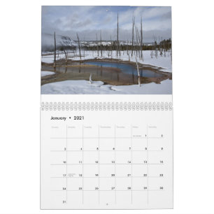 Calendrier Yellowstone et Tetons