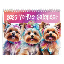 Calendrier Yorkie 2025