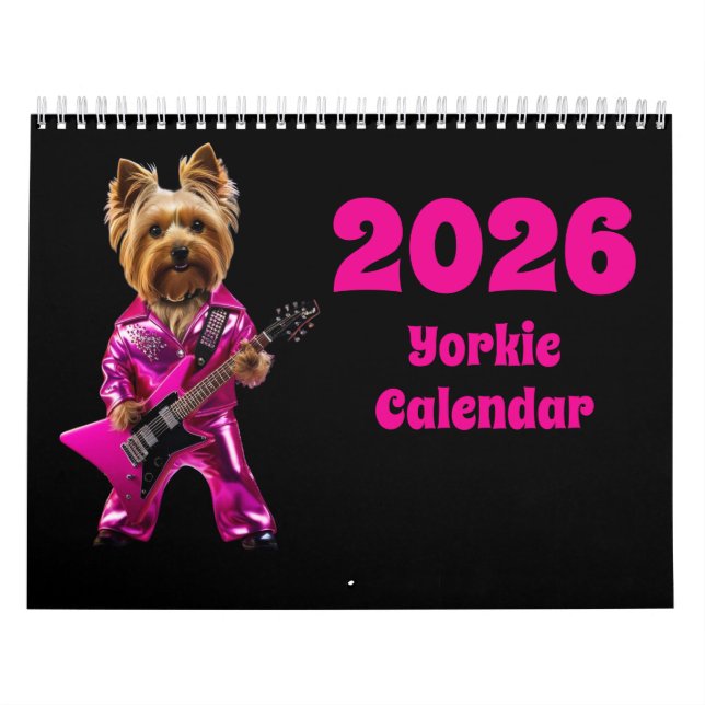 Calendrier Yorkie Calendar (Protection)