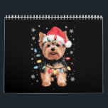 Calendrier Yorkie Christmas Chien Long Noël Cadeau<br><div class="desc">Yorkie Christmas Chien Long Noël Cadeau</div>