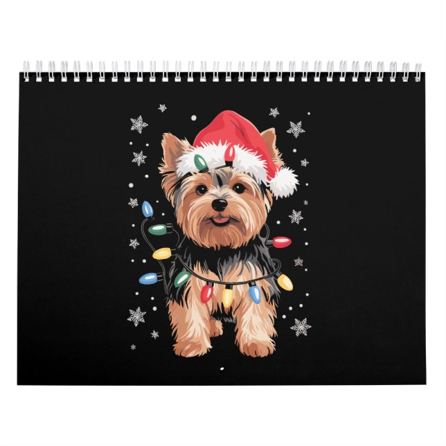 Calendrier Yorkie Christmas Chien Long Noël Cadeau (Protection)