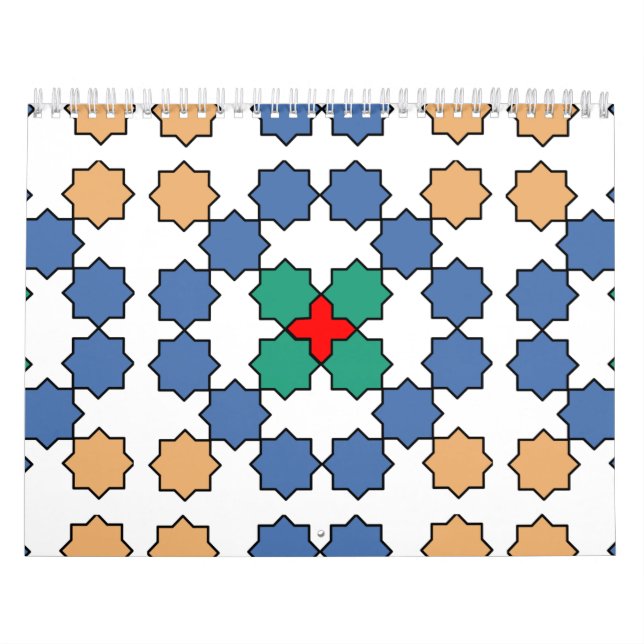 Calendrier Zellige marocain (Protection)