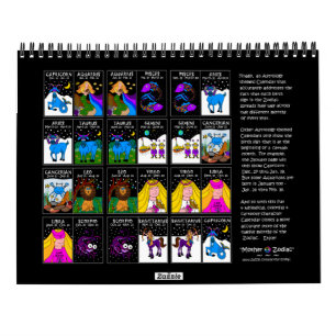 CALENDRIER ZODIAC 12 MOIS