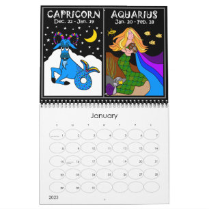 CALENDRIER ZODIAC 12 MOIS