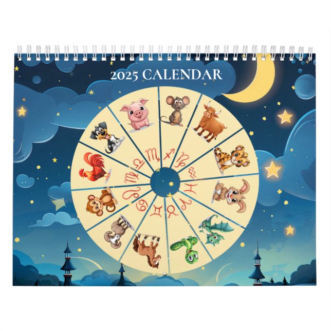 Calendrier Zodiac chinois 2025 (Protection)