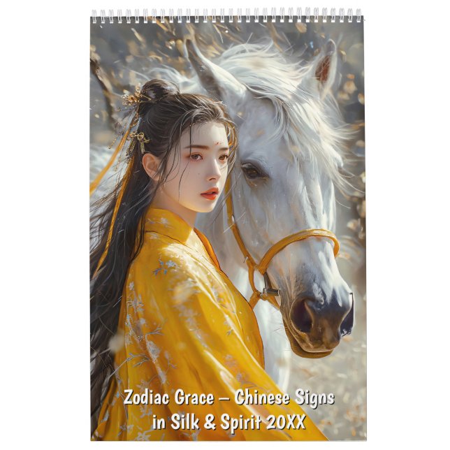 Calendrier Zodiac Grace – Chinese Signs in Silk & Spirit (Protection)