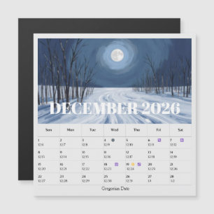 Calendrier zodiacal des phases lunaires sur 13 moi