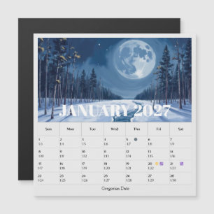Calendrier zodiacal des phases lunaires sur 13 moi