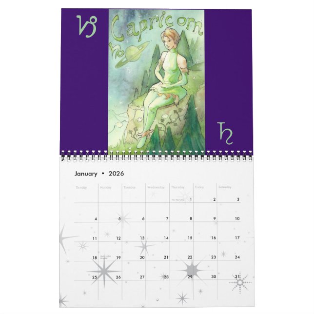 Calendrier zodiaque 2 (Jan 2026)