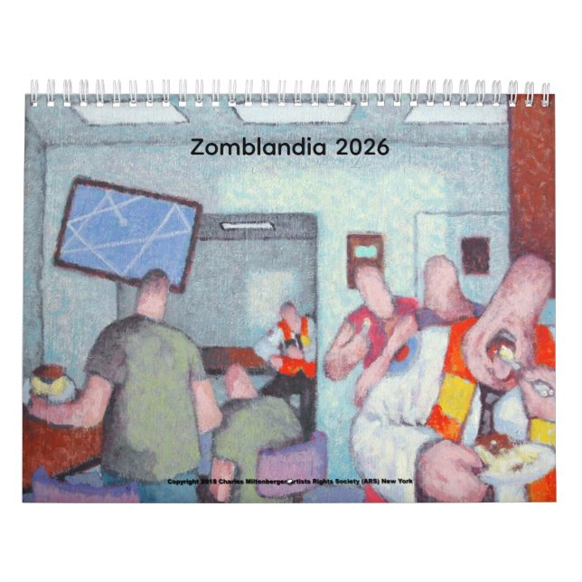 Calendrier Zomblandia 2026 Calendar (Protection)