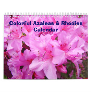 Calendriers Azalées et Rhododendrons Colorés Calen