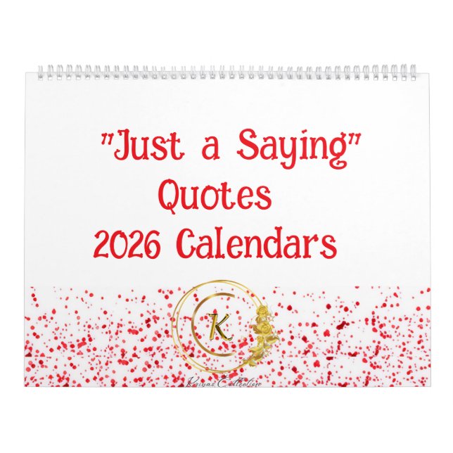 Calendriers Just a Saying 2026 (Protection)