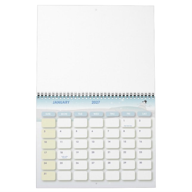 Calendriers personnalisés (Jan 2027)