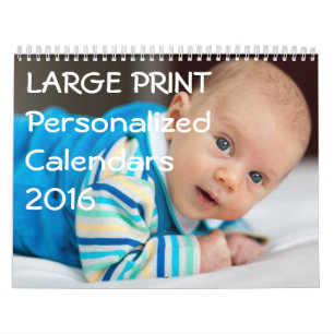 Calendriers personnalisés à grande impression 2016