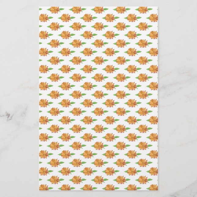 Calendula Motif emballage cadeauSavon | Papier lin (Devant)