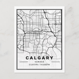 Calgary Alberta Carte des villes de voyage