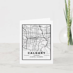 Calgary Alberta Carte des villes de voyage