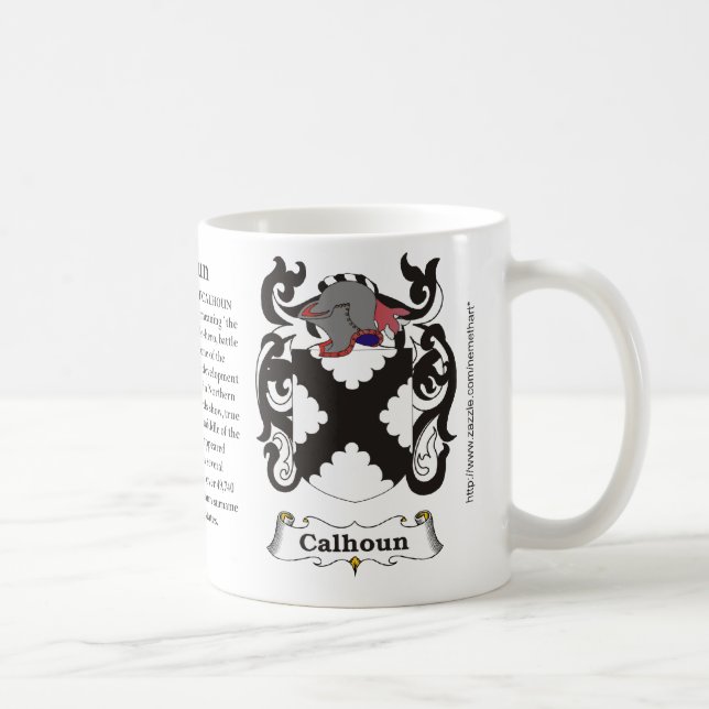 Calhoun, l'origine et signification sur une tasse (Droite)