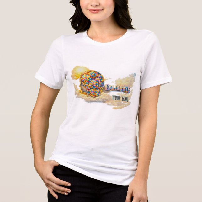 CalibrateMind Sweat à capuche T-Shirt Tri-Mélange (Recto)