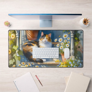 Calico Chat sur Porc Floral Cottagecore