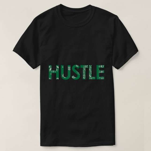 CaliDesign Vert Bandana Imprimer T-shirt Hustle (Design devant)