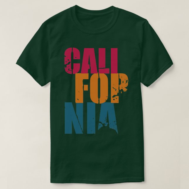 California 90s Vibes TShirt (Design devant)