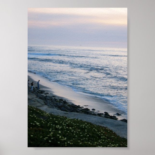 California Beach Sunset Custom Poster Art Imprimer (Devant)