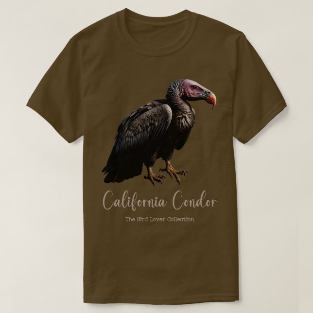 California Condor The Bird Lover Collection TShirt (Design devant)