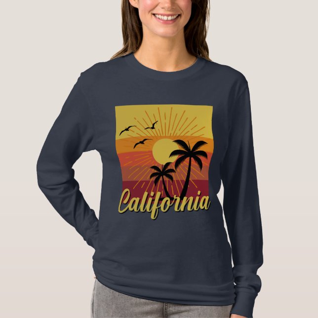 California Design - T-shirt à manches longues de b (Devant)