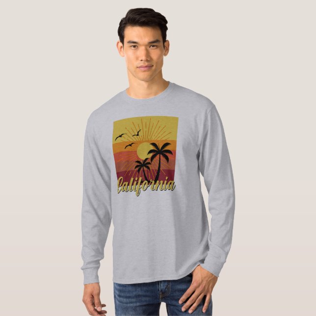 California Design - T-shirt à manches longues de b (Devant entier)