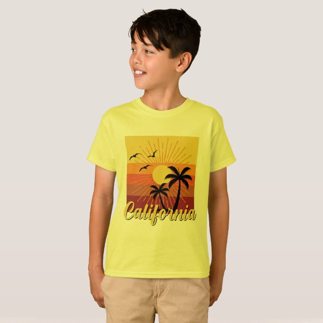 California Design - T-shirt de base pour enfants (Devant entier)